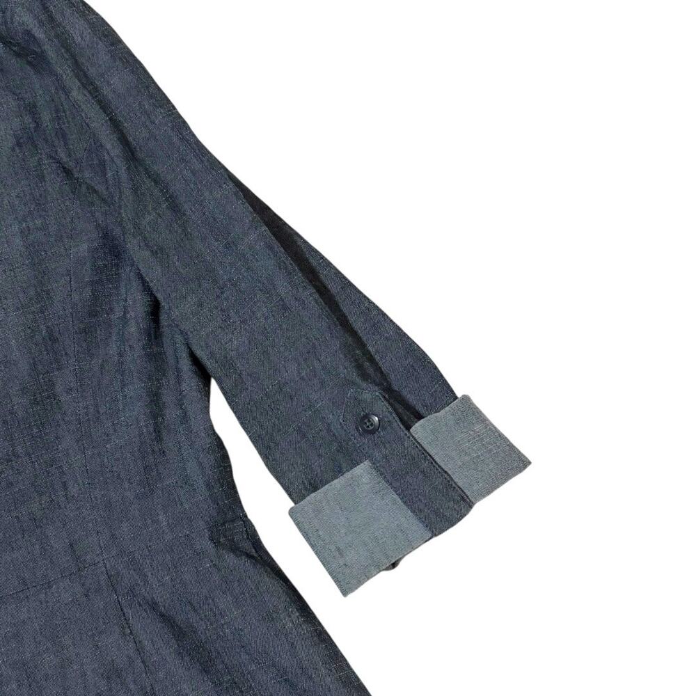 Alice & Olivia 3/4 Sleeve Romper - Size 8 - Blue Denim - Like New - Casual - Picture 6 of 16